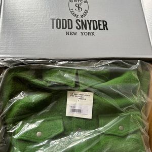 L.L.Bean x Todd Snyder Wool Blend Shirt Jacket in Treeline.Size Large. NWT